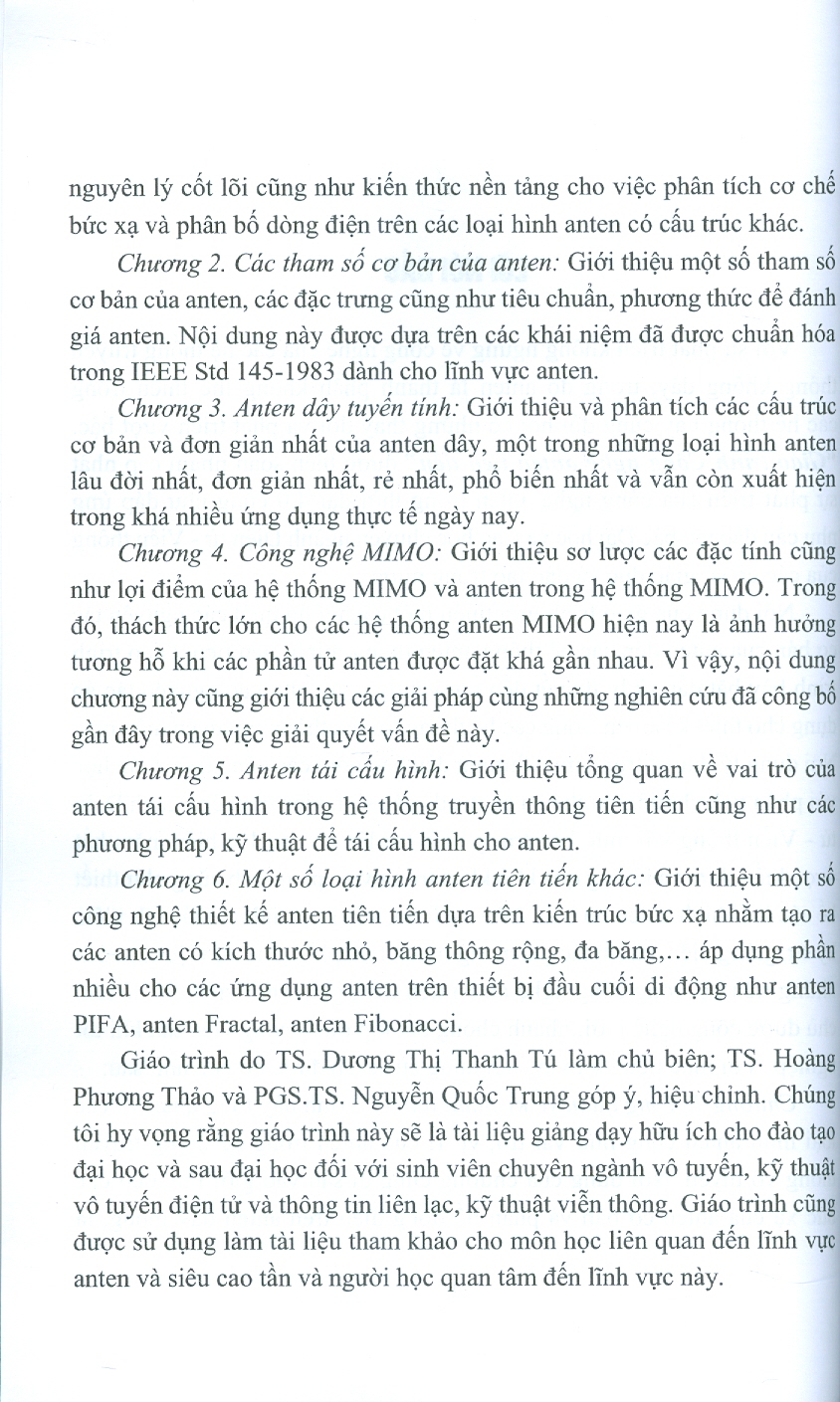 Giáo trình Công nghệ Anten tiên tiến