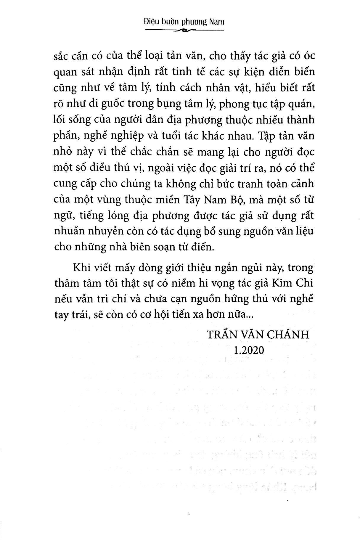 Điệu Buồn Phương Nam - Tản Văn