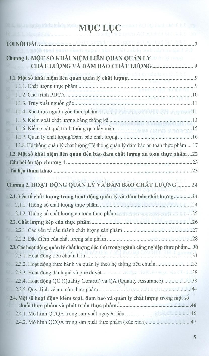Hệ Thống Quản Lý Và Đảm Bảo Chất Lượng Thực Phẩm - PGS.TS. Nguyễn Thị Minh Tú, PGS.TS. Nguyễn Thị Thảo, TS. Vũ Hồng Sơn