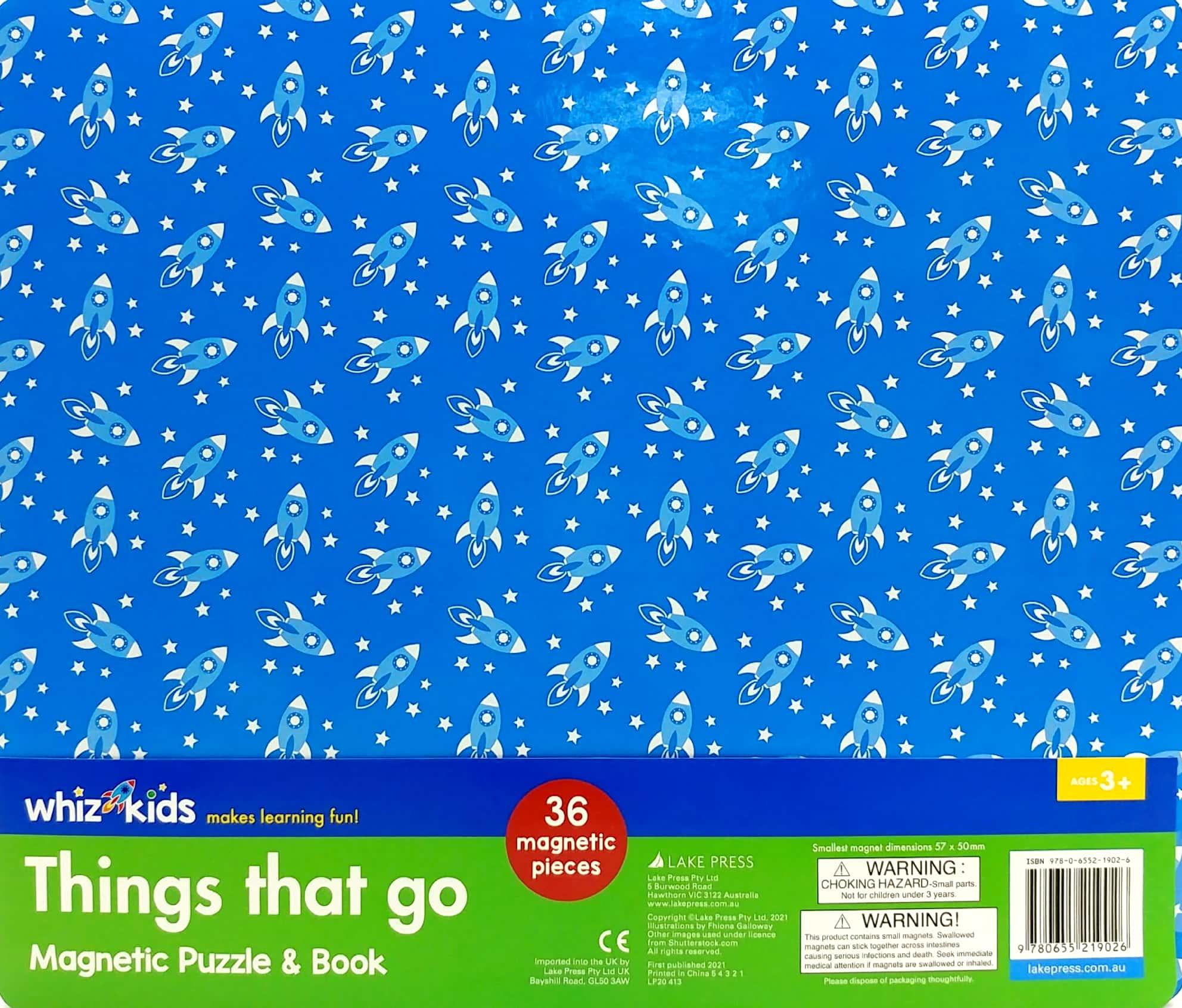 Whiz Kids Magnetic Puzzle And Book - Things That Go