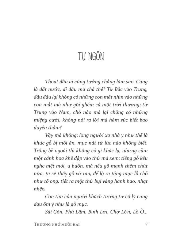 Sách - Thương nhớ mười hai (Việt Nam danh tác) (Nhã Nam HCM)