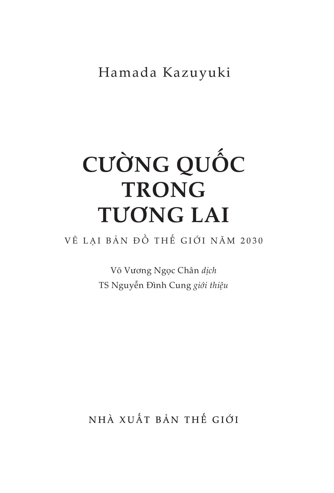 Cường Quốc Trong Tương Lai - Vẽ Lại Bản Đồ Thế Giới Năm 2030 (Tái Bản)
