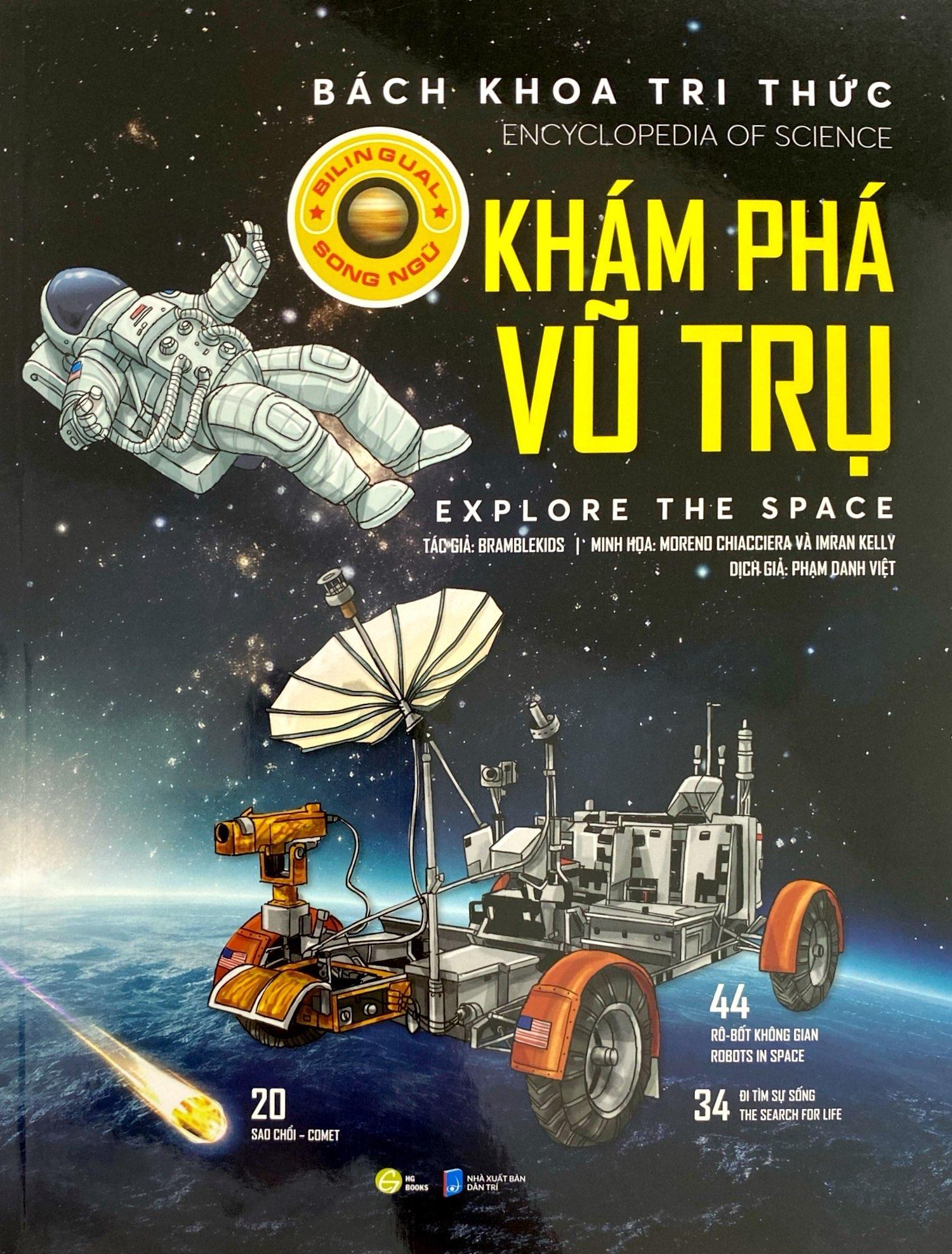 Sách - Bách Khoa Tri Thức - Khám Phá Vũ Trụ - Explore The Space (Song Ngữ)