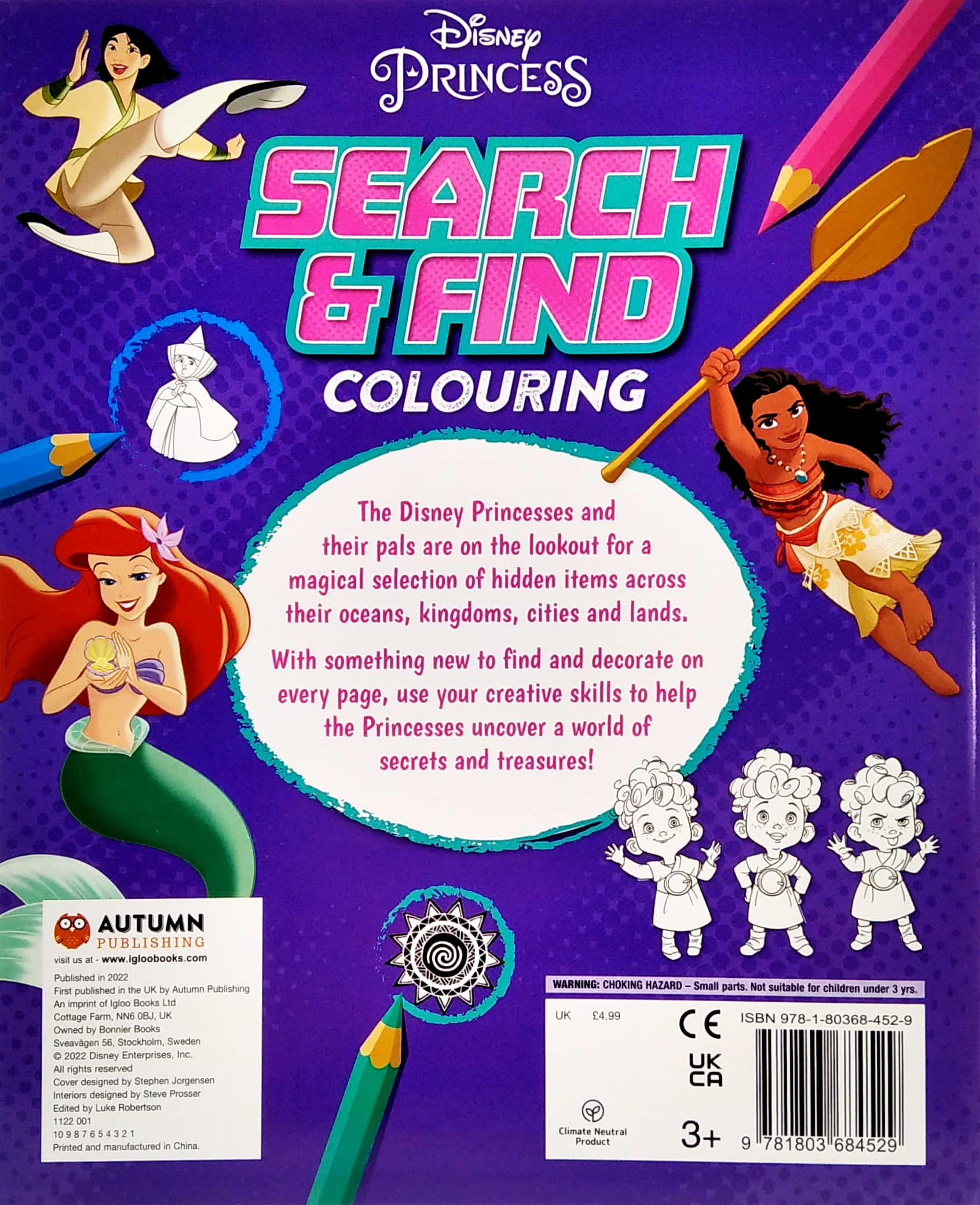 Disney Princess: Search & Find Colouring