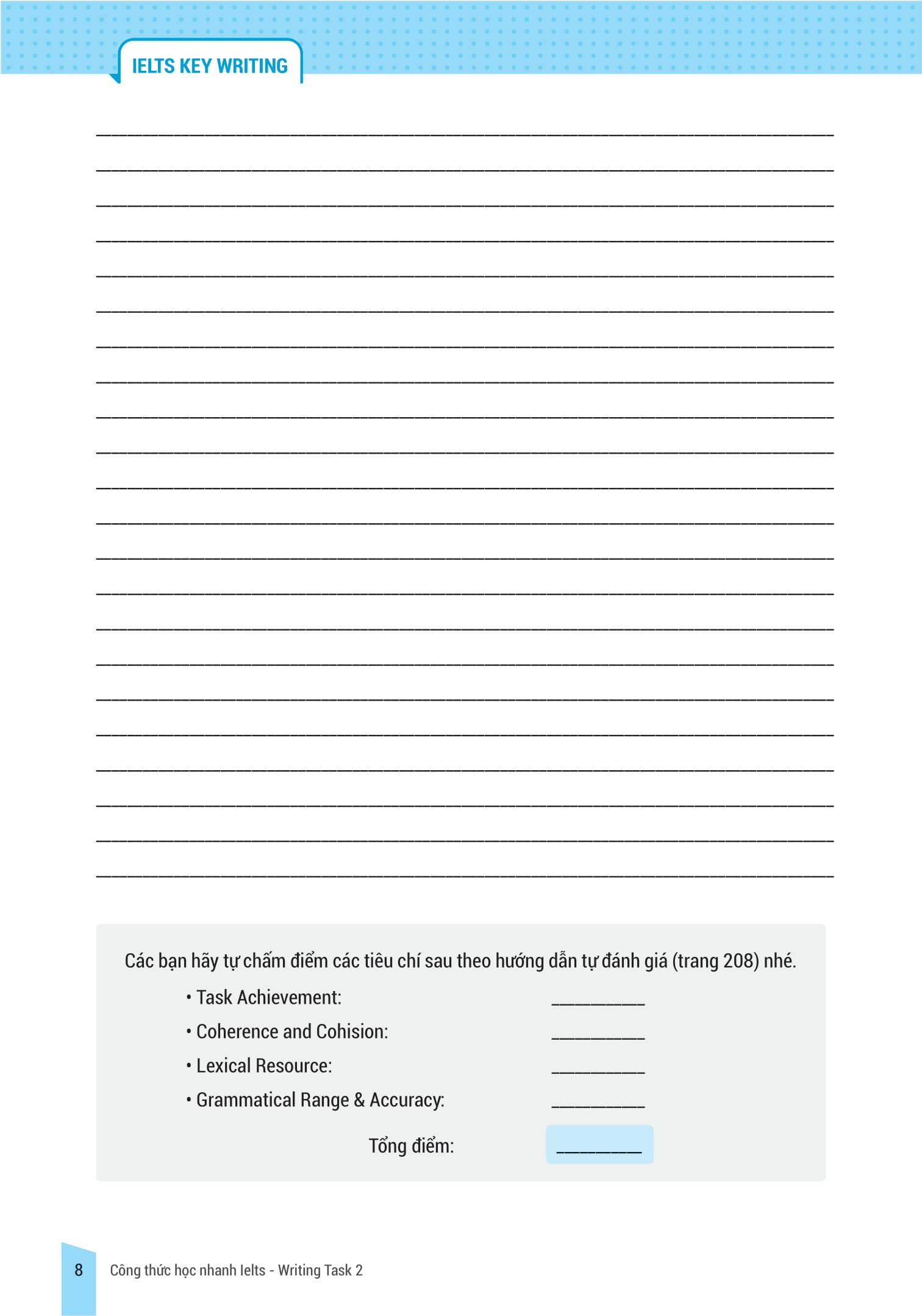 IELTS Key Writing - Công Thức Học Nhanh IELTS - Writing Task 2