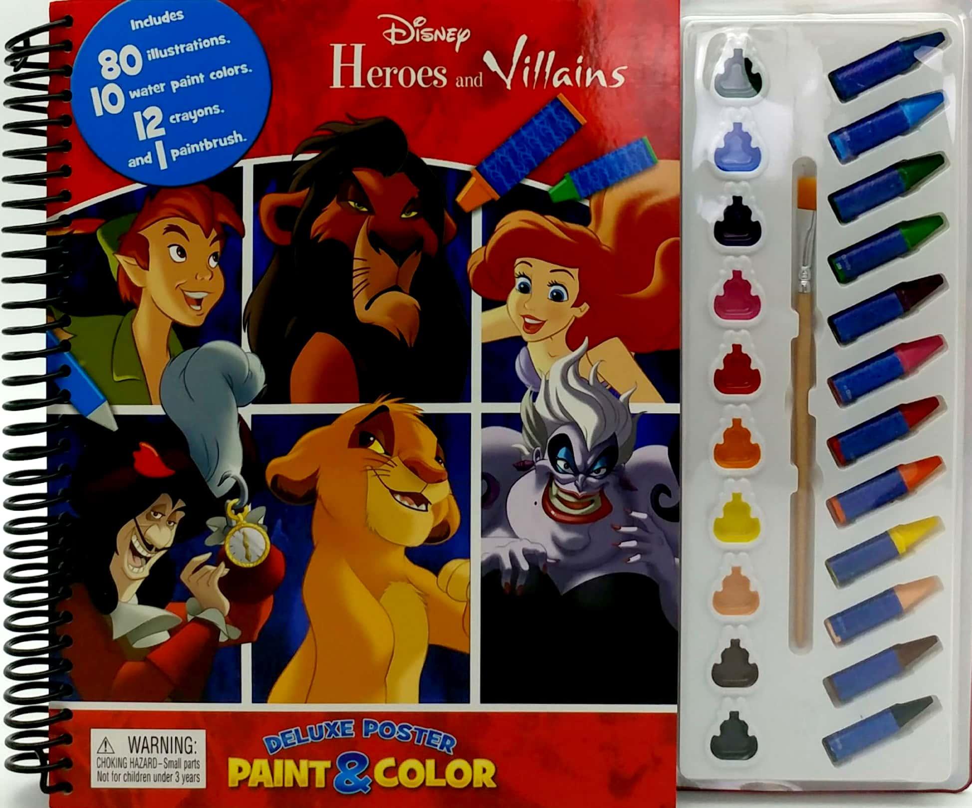 Disney Heroes & Villains Deluxe Poster Paint & Color