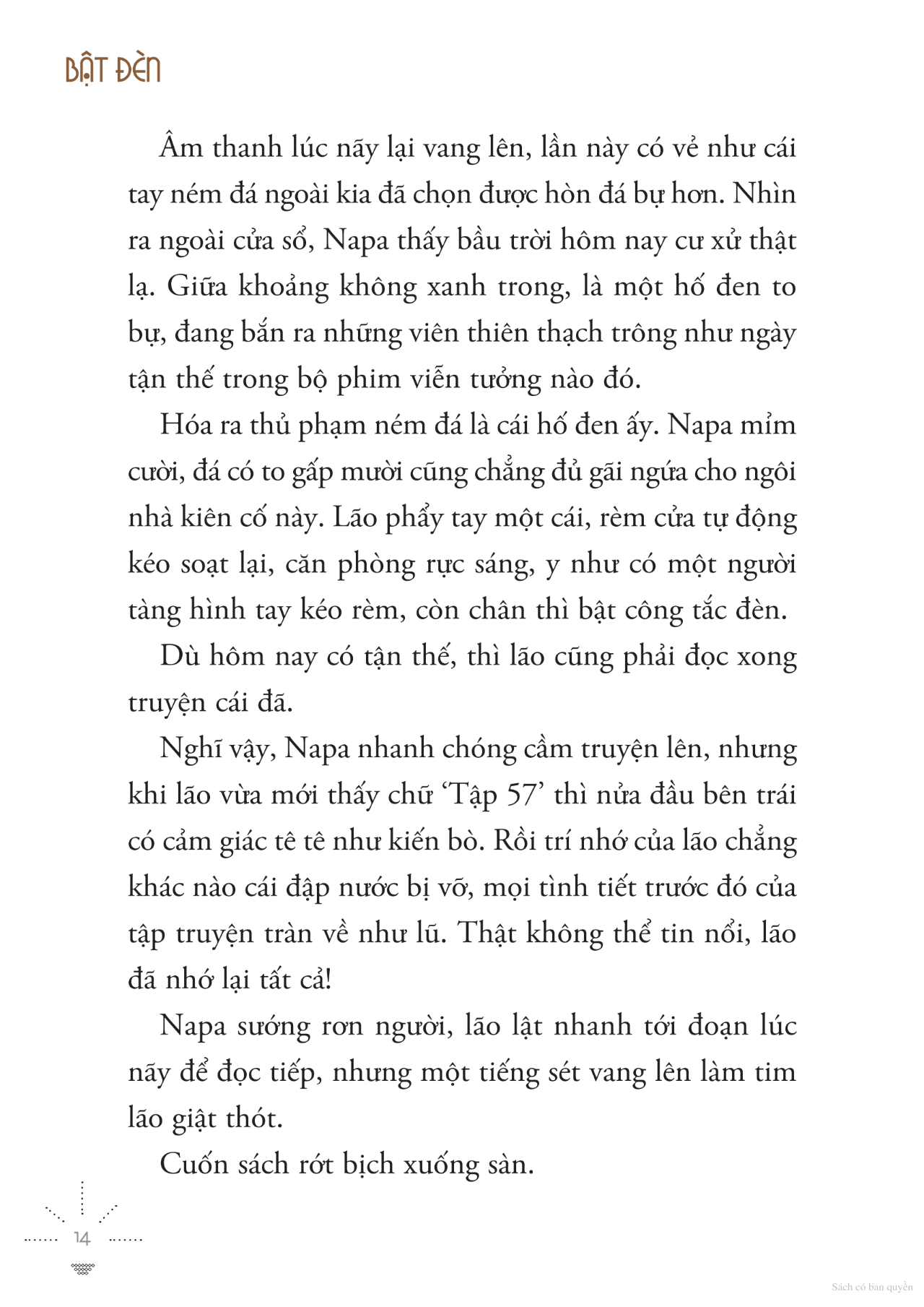 Tiểu thuyết Bật Đèn