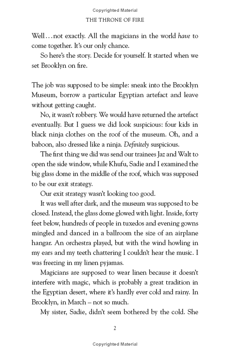 The Kane Chronicles Book 2: The Throne Of Fire