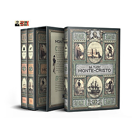 [Ấn bản kỷ niệm là bản chuyển ngữ đầy đủ từ bản tiếng Pháp in năm 1889 của nhà Calmann-Lévy] (gồm 500 minh họa theo bản in năm 1888) [Boxset trọn bộ 3 tập bìa mềm] BÁ TƯỚC MONTE-CRISTO – Alexandre Dumas – Đông A