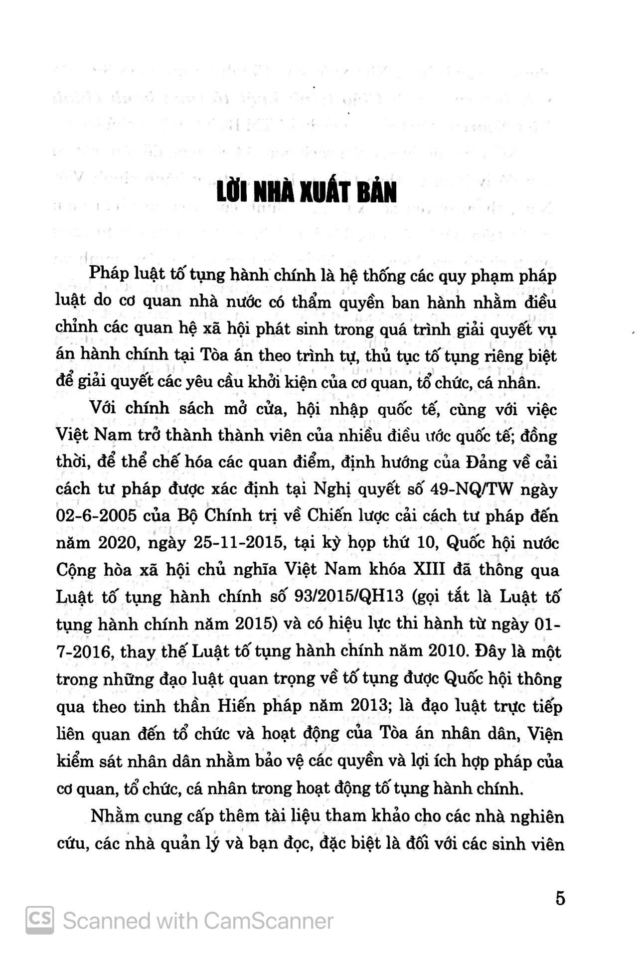Giáo Trình Luật Tố Tụng Hành Chính Việt Nam