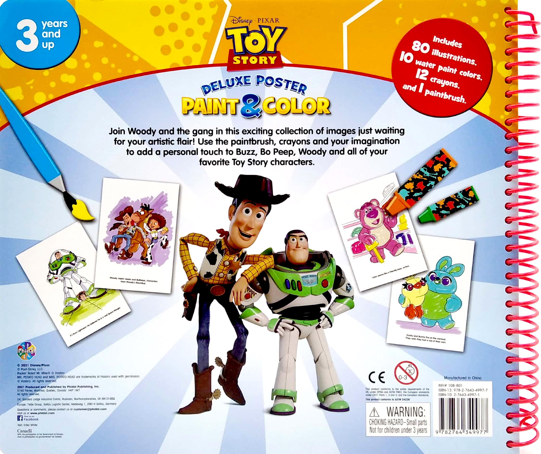 Disney Toy Story 4 Deluxe Poster Paint & Color