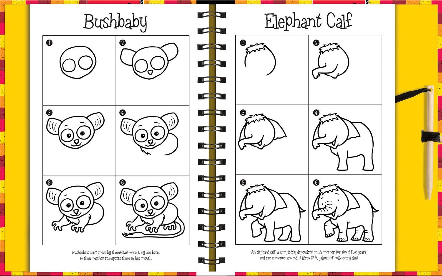 Scratch & Draw Animals - Scratch Art Activity Book