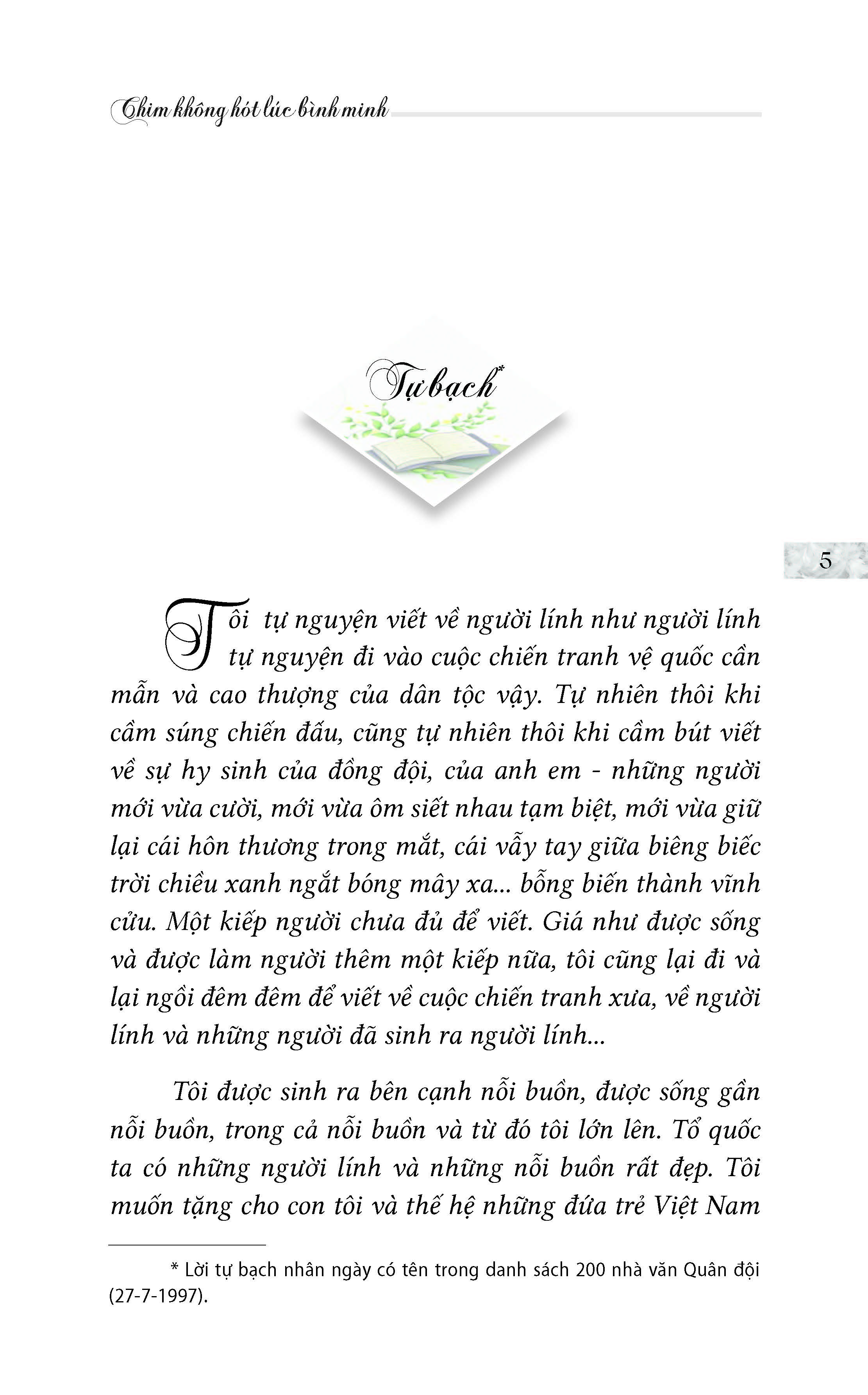 Chim Không Hót Lúc Bình Minh