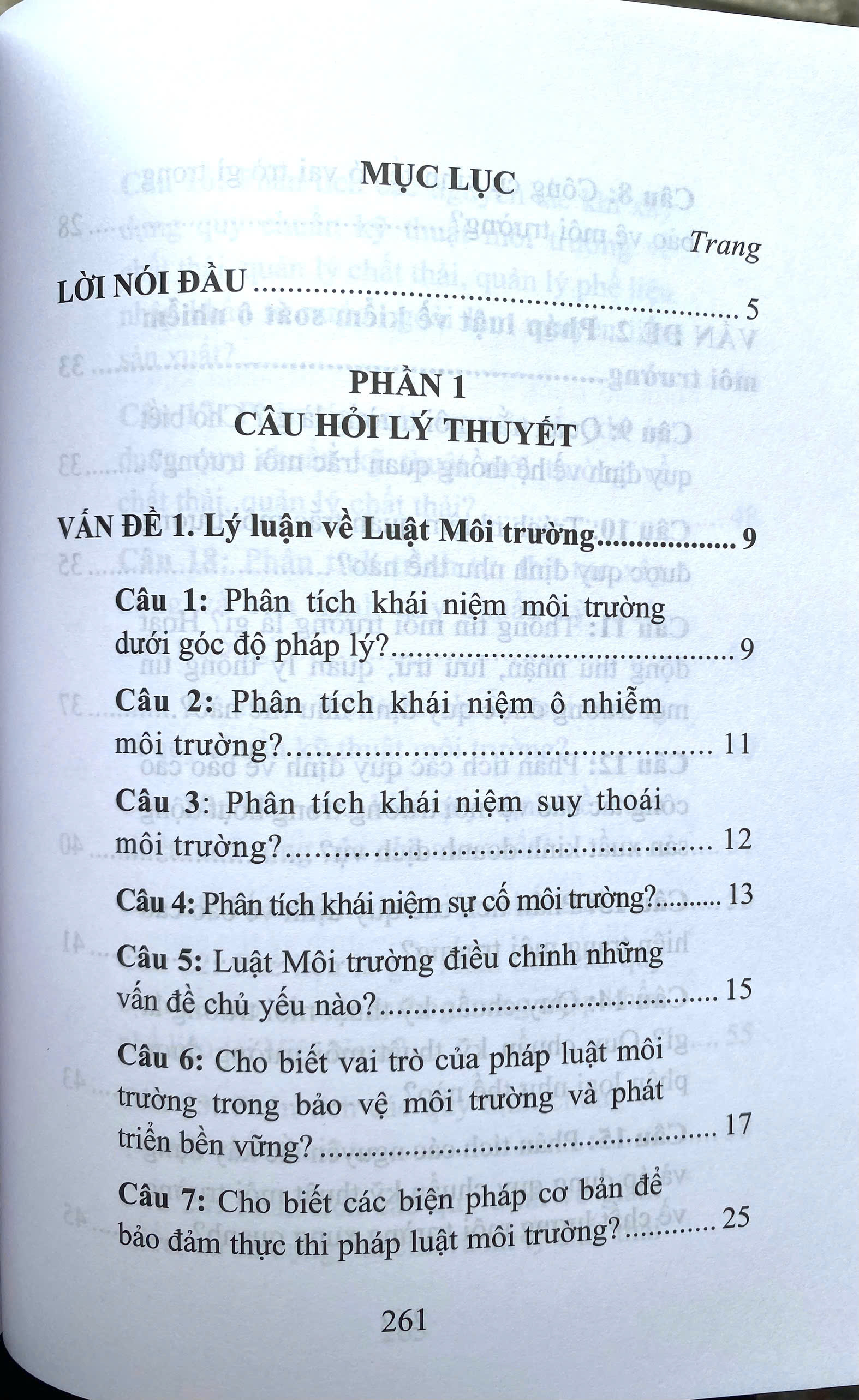 Hướng Dẫn Ôn Tập Luật Môi Trường