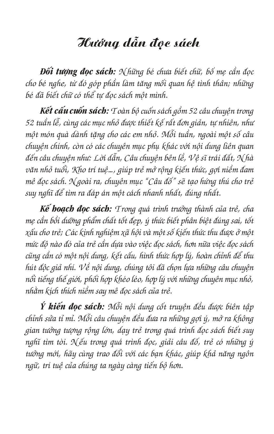 52 Câu Chuyện Hay Phát Triển Trí Tuệ (2019)