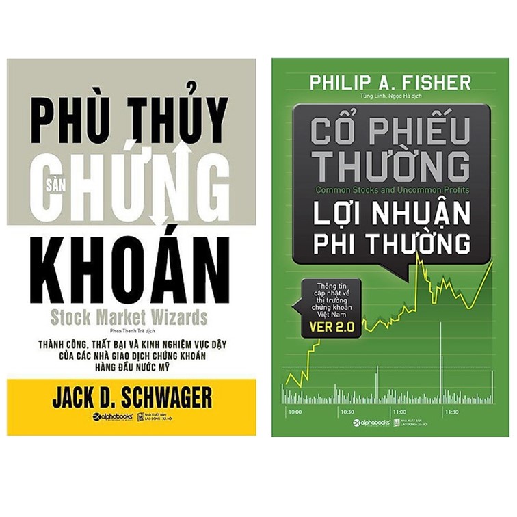 Combo Sách Đầu Tư Chứng Khoán : Phù Thủy Sàn Chứng Khoán + Cổ Phiếu Thường, Lợi Nhuận Phi Thường