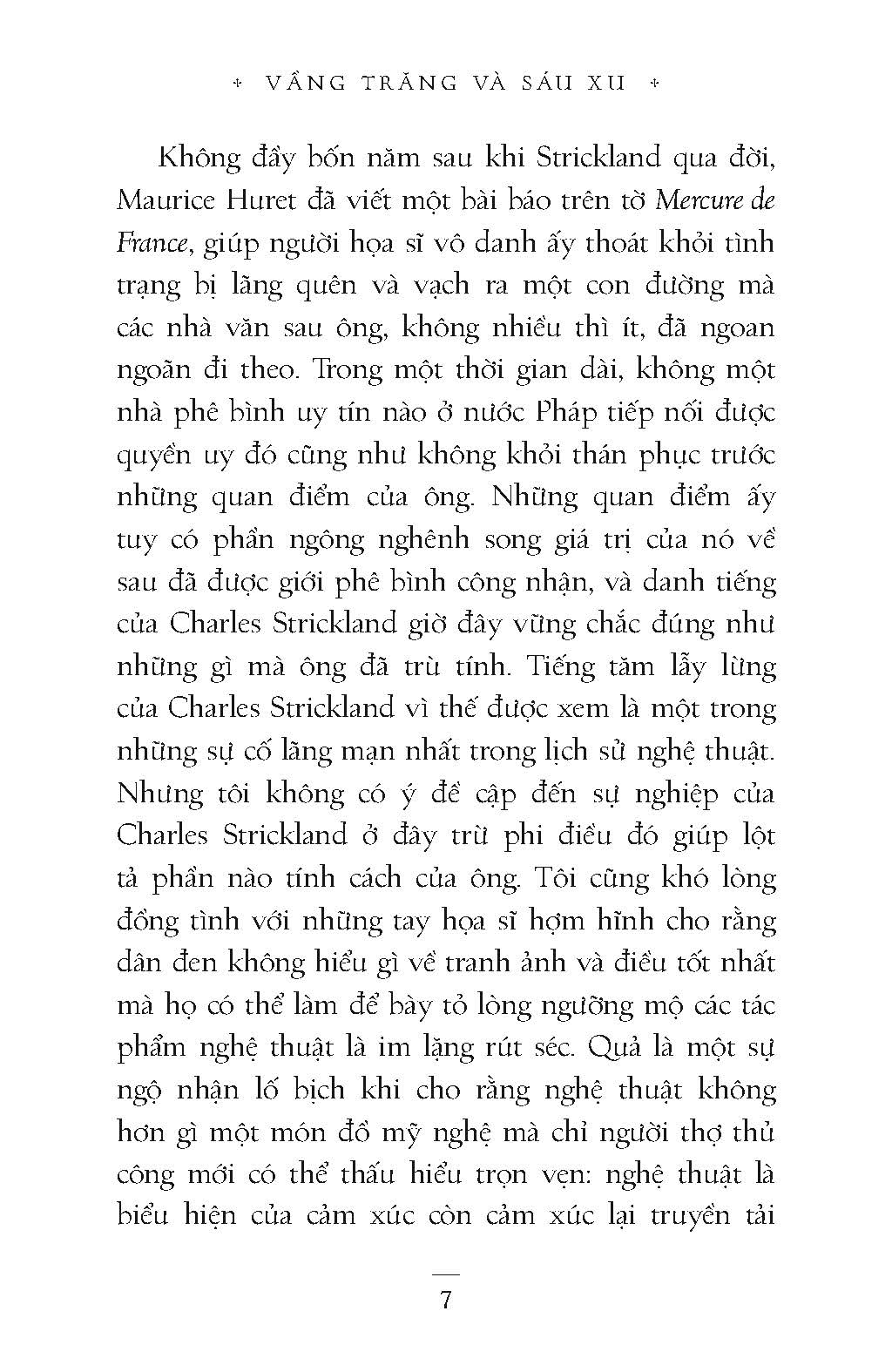 Văn học kinh điển - Vần Trăng Và Sáu Xu (Tiểu Thuyết) - W. Somerset Maugham
