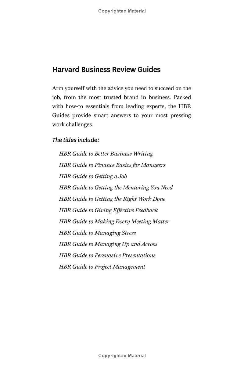 Harvard Business Review Guide To Finance Basics For Managers