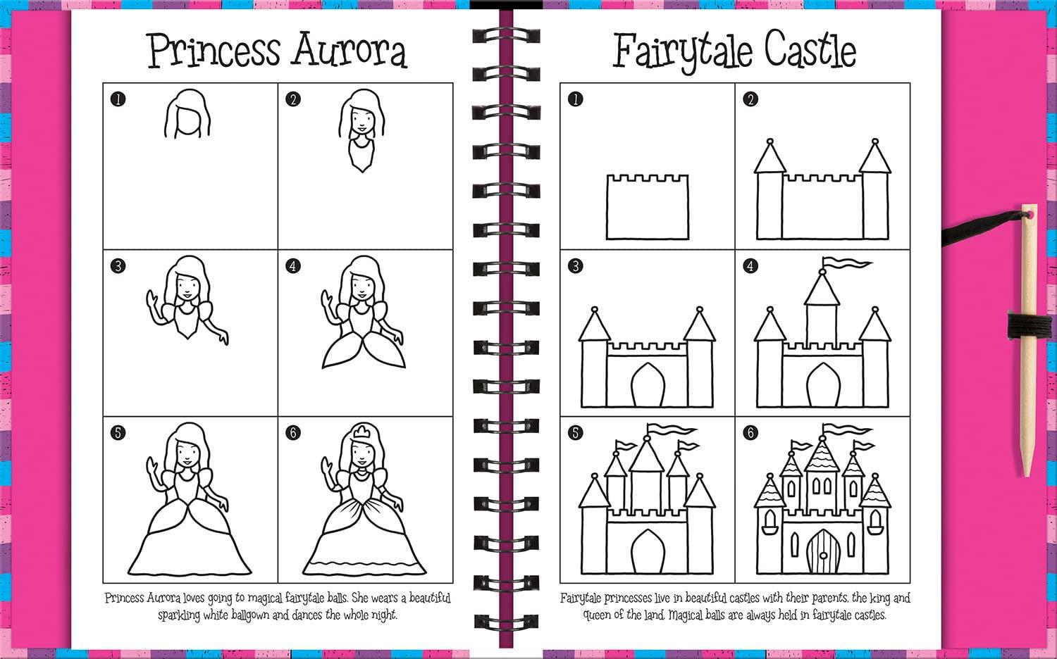 Scratch & Draw Princess - Scratch Art Activity Book