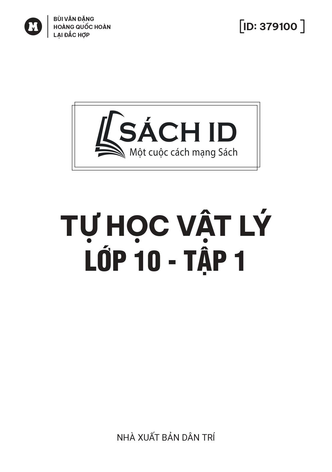 Sách - Tự Học Vật Lí Lớp 10 - Tập 1 (Theo Chương Trình SGK Mới)