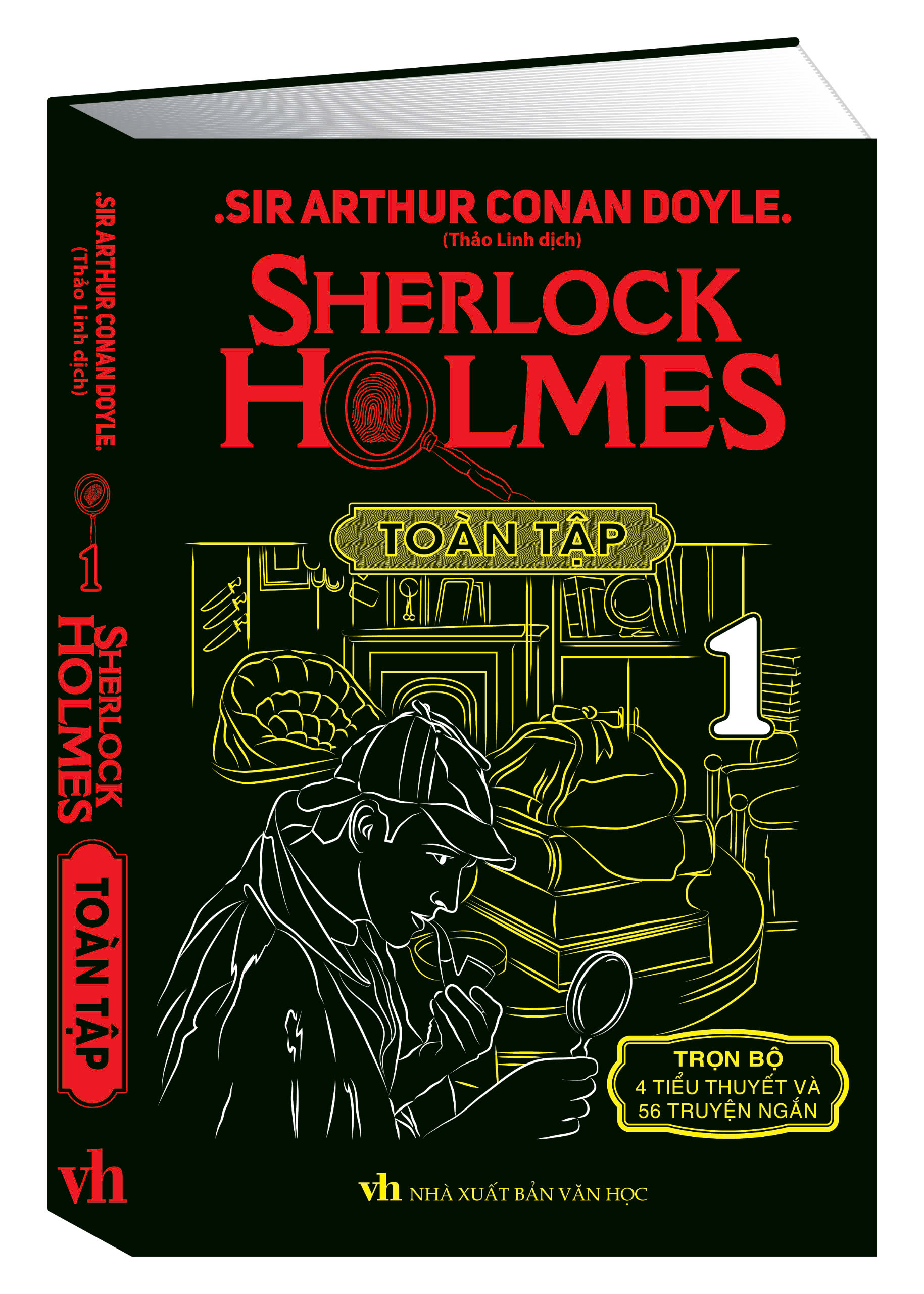 Sách - Combo Sherlock Holmes Bản Dịch Đầy Đủ 4 Tiểu Thuyết Và 56 Truyện Ngắn Trọn Bộ 3 Tập (Bìa Cứng Ép Kim Mỹ Thuật)