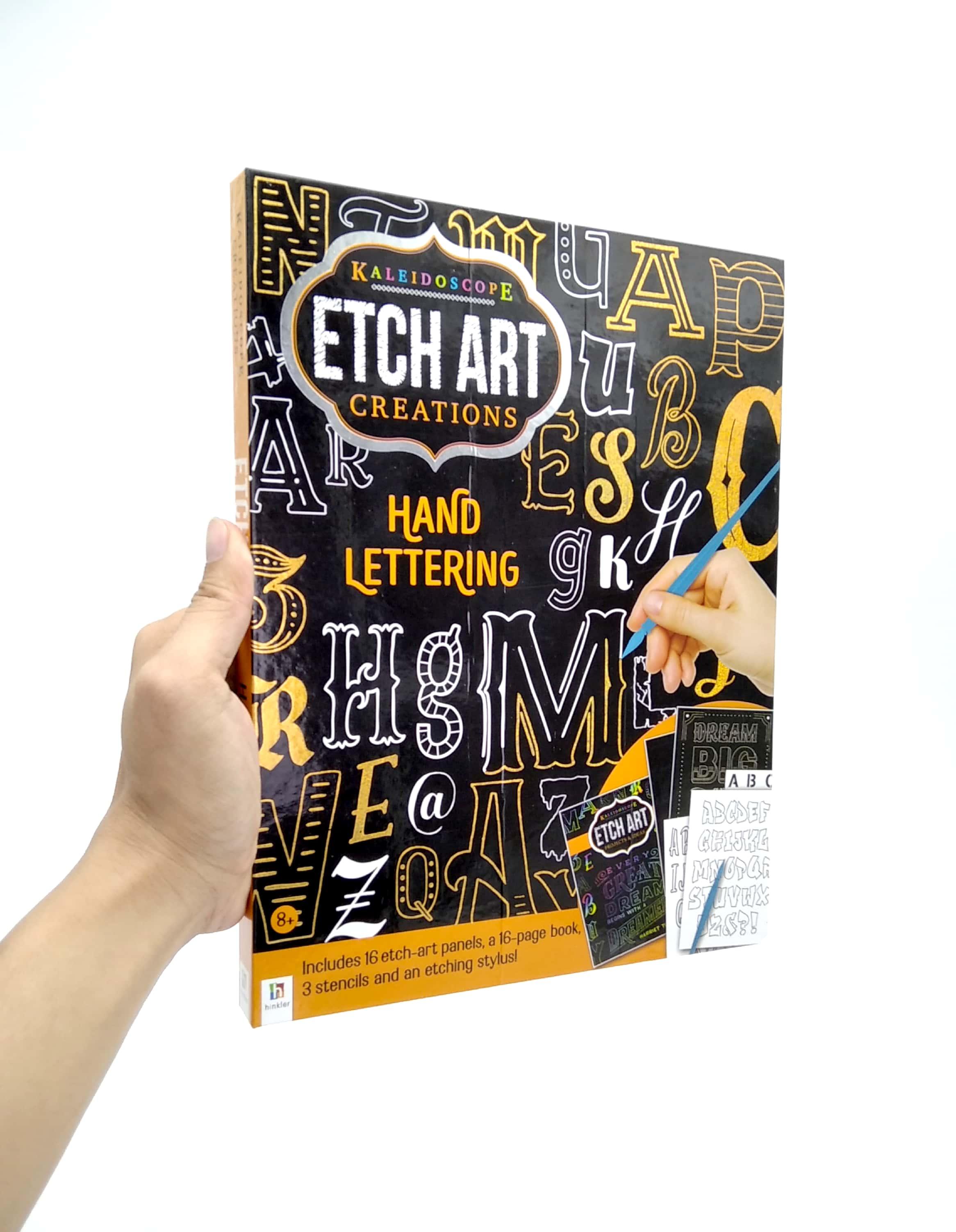 Kaleidoscope Etch Art Creations Hand Lettering