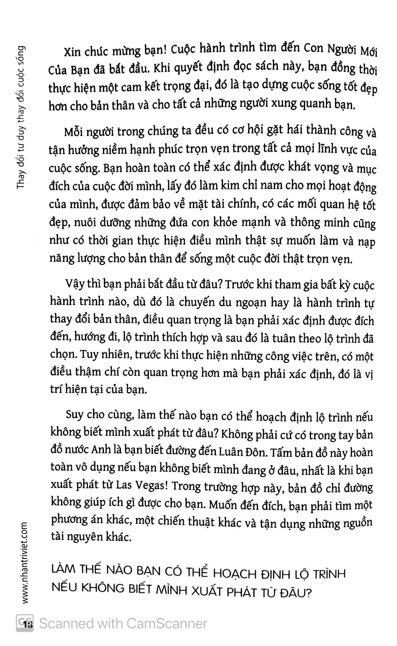 Thay Đổi Tư Duy, Thay Đổi Cuộc Sống (Tái Bản)