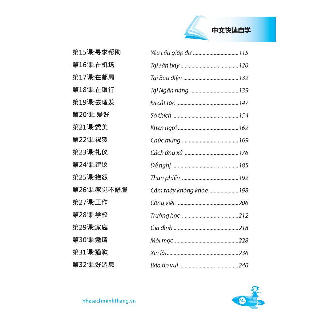Sách - Tự Học Tiếng Trung Cấp Tốc - Kèm File Nghe - Minh Thắng