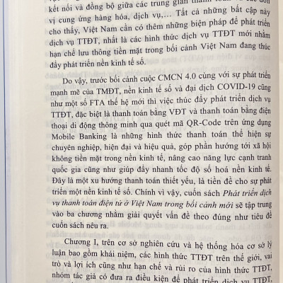 Sách - Phát Triển Dịch Vụ Thanh Toán Điện Tử Ở Việt Nam Trong Bối Cảnh Mới