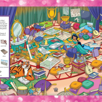 Sách ngoại văn: Look And Find Sticker Book Disney Princess Magical Adventures