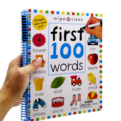 Wipe Clean: First 100 Words - Extended Edition: Includes Wipe-Clean Pen