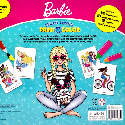 Mattel Barbie Deluxe Poster Paint & Color
