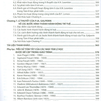 Giáo Trình Các Lí Thuyết Phát Triển Tâm Lí Người (Tái bản)