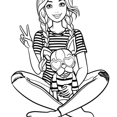 Mattel Barbie Deluxe Poster Paint & Color