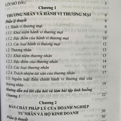 Hướng Dẫn Môn Học Luật Thương Mại ( Tập 1 ) 