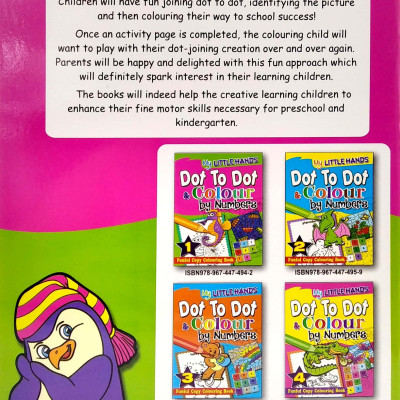 My Little Hands: Dot To Dot & Colour By Numbers Book 1