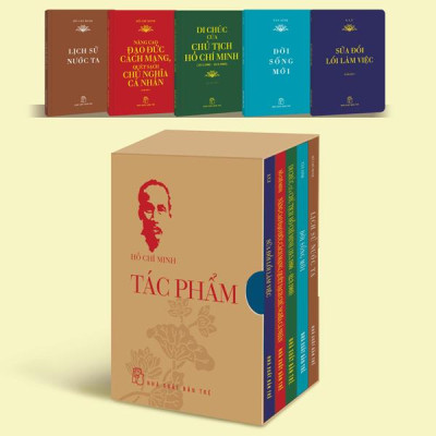 Sách - Boxset Di Sản Hồ Chí Minh - Tác Phẩm (Khổ Nhỏ) (Bộ 5 Cuốn) (Tái Bản 2024)