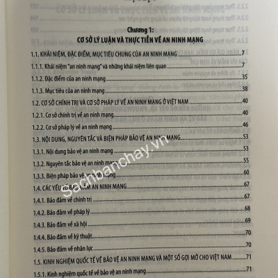 An Ninh Mạng Ở Việt Nam Hiện Nay - Những Vấn Đề Lý Luận Và Thực Tiễn (Sách Chuyên Khảo)