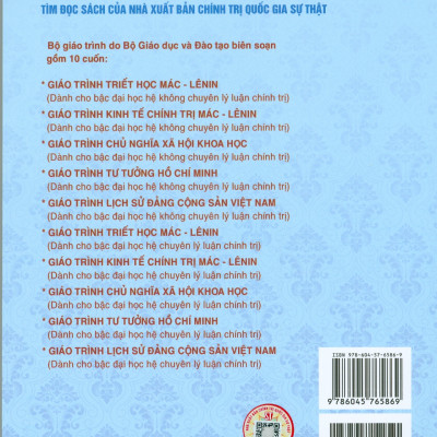 Giáo Trình Lịch Sử Đảng Cộng Sản Việt Nam + Giáo Trình Chủ Nghĩa Xã Hội Khoa Học (Dành Cho Bậc Đại Học Hệ Không Chuyên Lý Luận Chính Trị) - Bộ mới năm 2021