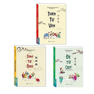 Sách - Thiên Tự Văn + Tam Tự Kinh + Đệ Tử Quy - Bìa Mềm - Minh Thắng