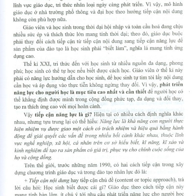 Dạy Học Theo Định Hướng Hình Thành Và Phát Triển Năng Lực Người Học Ở Trường Phổ Thông