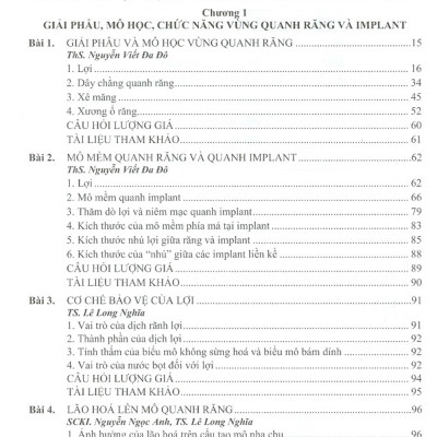 Lâm Sàng Bệnh Quanh Răng Và Implant Nha Khoa - Tập 1 (Sách Dùng Cho Sinh Viên Răng Hàm Mặt)