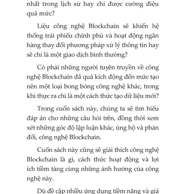 Blockchain - Bản Chất Của Blockchain, Bitcoin, Tiền Điện Tử, Hợp Đồng Thông Minh Và Tương Lai Của Tiền Tệ