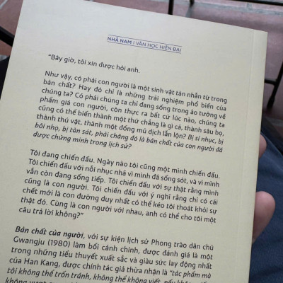  (Combo 2 cuốn - Tác giả đoạt giải Nobel văn chương 2024) TRẮNG - BẢN CHẤT CỦA NGƯỜI – Han Kang – Nhã Nam