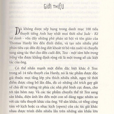 Tess Một Tâm Hồn Trong Trắng