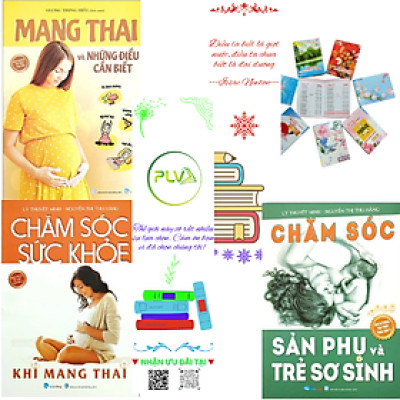 Combo 3 cuốn cẩm nang chăm sóc sức khỏe sinh sản cho các mẹ bầu - Tặng kèm lịch bỏ túi 2025 + Bookmark xinh xắn (Vietthubooks): Bộ 3 cuốn