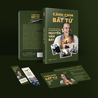 Sách - Cánh Chim Bất Tử - Câu Chuyện Về Người Phi Công Huyền Thoại Nguyễn Văn Bảy - Tặng Kèm Bookmark + Postcard