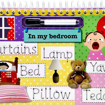 Wipe Clean Easel Book With Pen - First Words