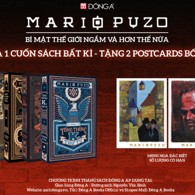 Bộ 4 tác phẩm Mario Puzo - Những chuyện ly kỳ bên ngoài thế giới ngầm (Cuốn Lẻ và Combo)