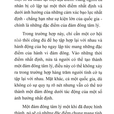 Diễn Biến Tâm Lý Đám Đông (SB)